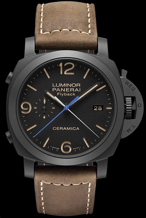 panerai luminor 1950 flyback ceramica replica|panerai luminor automatic with date.